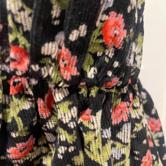 SOLD Free People Corduroy Floral Printed Tunic Babydoll Dress NWOT S… - Picture 12 of 15